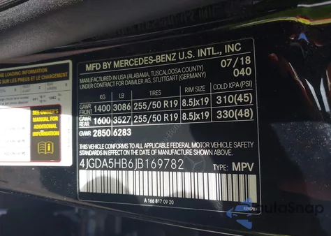 2018 Mercedes-Benz Gle 350 4Matic from USA, damaged, VIN 4JGDA5HB6JB169782